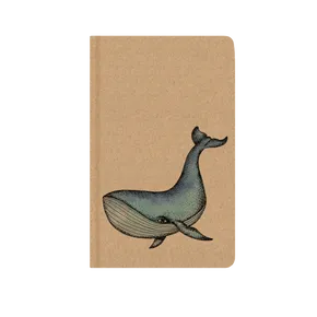 Notes prázdný - A5 - kraft - velryba